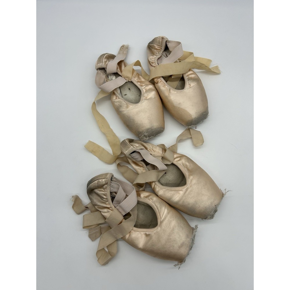Used "Dead" Pointe Toe Shoes Two Pairs For Arts & Crafts